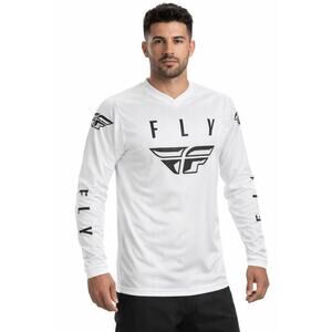 NEW FLY RACING Fly Universal Jersey White Black Long Sleeve Men's XL
